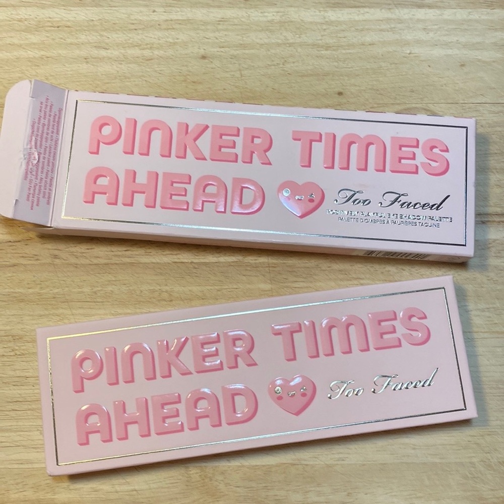 unused with box nwt pinker times ahead too faced palette